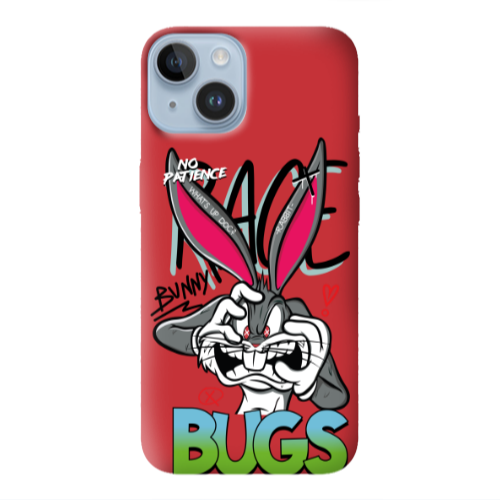 Apple iPhone 14 Plus No Patience Red Colored Silicone TPU Θήκη