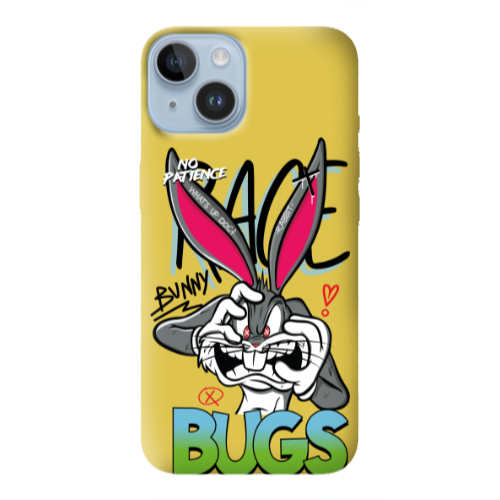 Apple iPhone 14 Plus No Patience Yellow Colored Silicone TPU Θήκη