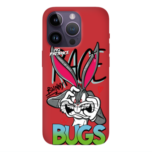 Apple iPhone 14 Pro  No Patience Red Colored Silicone TPU Θήκη