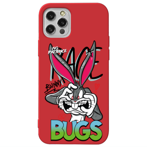 Apple iPhone 13 Pro No Patience Red Colored Silicone TPU Θήκη