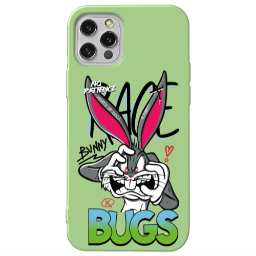 Apple iPhone 12 Pro No Patience Light Green Colored Silicone TPU Θήκη