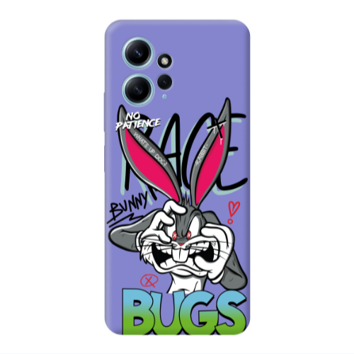 Xiaomi Redmi Note 12 4G No Patience Purple Colored Silicone TPU Θήκη