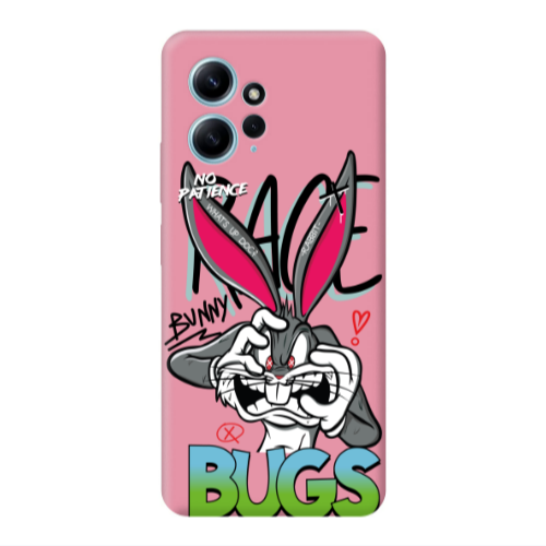 Xiaomi Redmi Note 12 4G No Patience Pink Colored Silicone TPU Θήκη