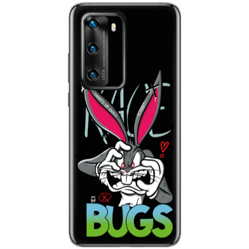 Huawei P40 No Patience Transparent Silicone TPU Θήκη