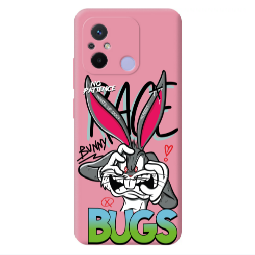 Xiaomi Redmi 12C No Patience Pink Colored Silicone TPU Θήκη