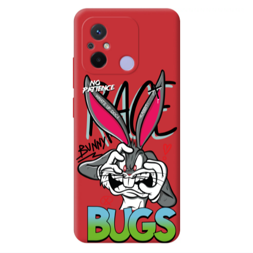 Xiaomi Redmi 12C No Patience Red Colored Silicone TPU Θήκη