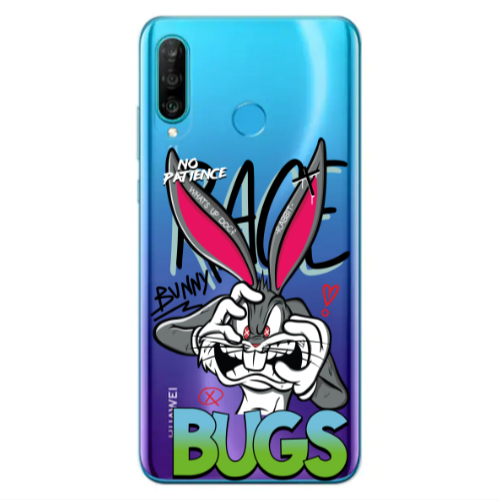 Huawei P30 Lite No Patience Transparent Silicone TPU Θήκη