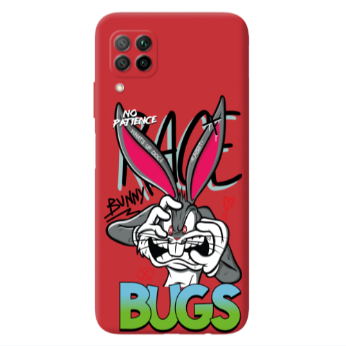 Huawei P40 Lite No Patience Red Colored Silicone TPU Θήκη