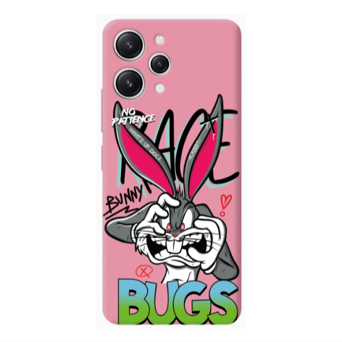 Xiaomi Redmi 12 No Patience Pink Colored Silicone TPU Θήκη