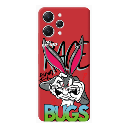 Xiaomi Redmi 12 No Patience Red Colored Silicone TPU Θήκη
