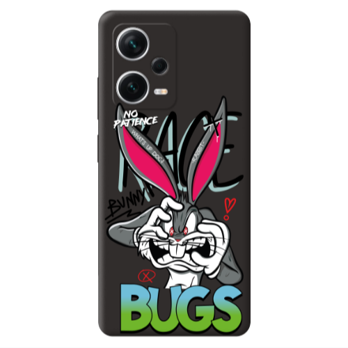 Xiaomi Poco X5 No Patience Black Colored Silicone TPU Θήκη