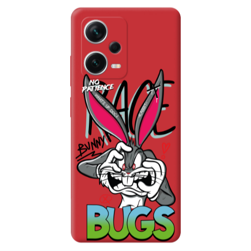 Xiaomi Poco X5 No Patience Red Colored Silicone TPU Θήκη