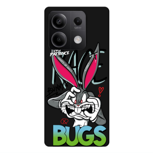 Xiaomi Redmi Note 13Pro 5G No Patience Black Colored Silicone TPU Θήκη