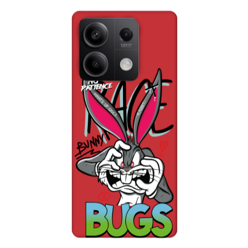 Xiaomi Redmi Note 13Pro 5G No Patience Red Colored Silicone TPU Θήκη