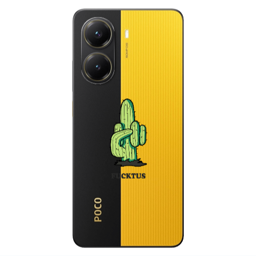 Xiaomi Poco X7 Pro Green Cactus Transparent Silicone TPU Θήκη