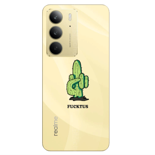 Realme C 75 Green Cactus Transparent Silicone TPU Θήκη