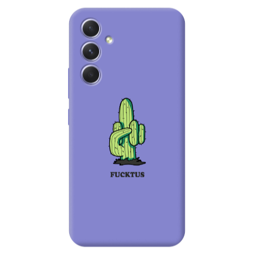 Samsung A56 Green Cactus Purple Colored Silicone TPU Θήκη