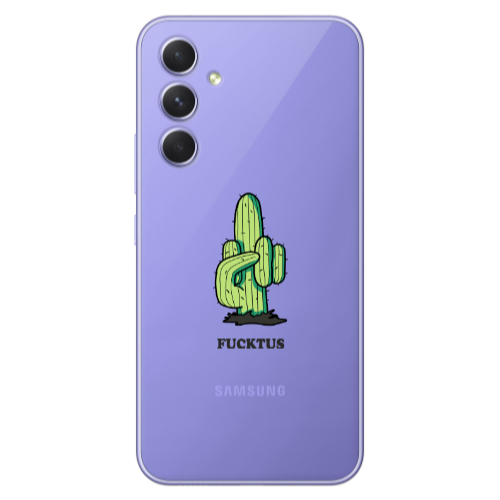 Samsung A56 Green Cactus Transparent Silicone TPU Θήκη