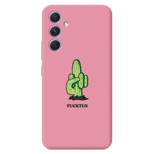 Samsung A56 Green Cactus Pink Colored Silicone TPU Θήκη