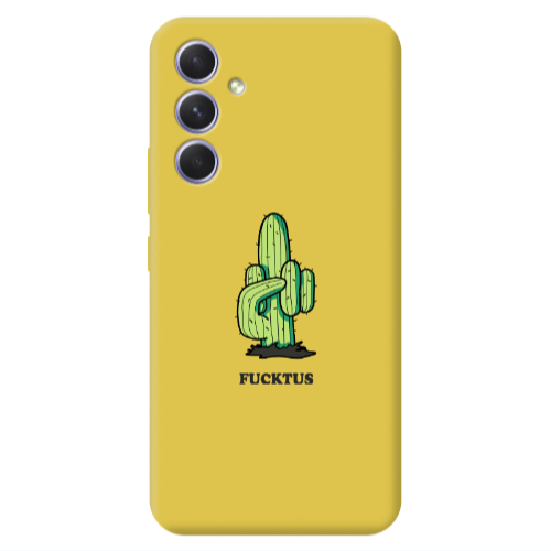 Samsung A56 Green Cactus Yellow Colored Silicone TPU Θήκη
