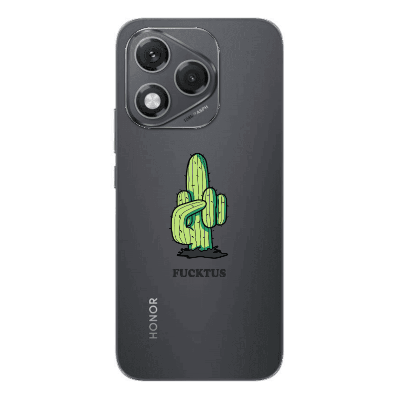 Honor 400 Lite Green Cactus Transparent Silicone TPU Θήκη