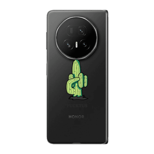 Honor Magic V5 Green Cactus Transparent Silicone TPU Θήκη