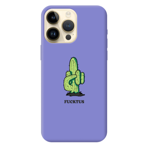 Apple iPhone 13 Pro Max Green Cactus Purple Colored Silicone TPU Θήκη