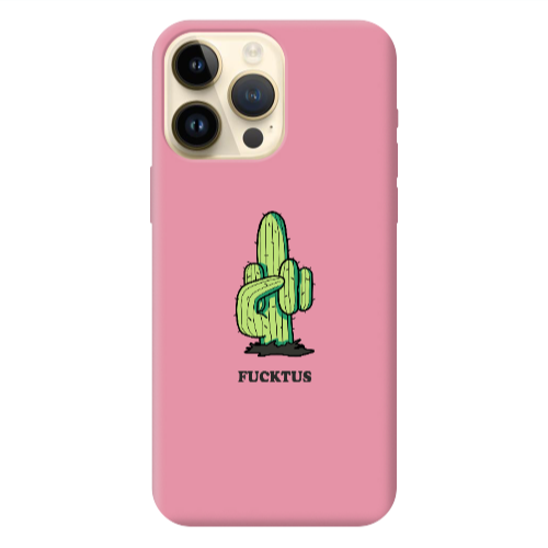 Apple iPhone 13 Pro Max Green Cactus Pink Colored Silicone TPU Θήκη