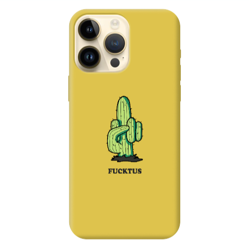 Apple iPhone 13 Pro Max Green Cactus Yellow Colored Silicone TPU Θήκη