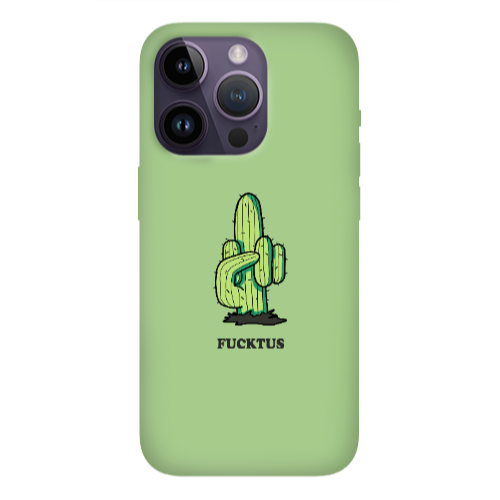 Apple iPhone 14 Pro Max Green Cactus Light Green Colored Silicone TPU Θήκη