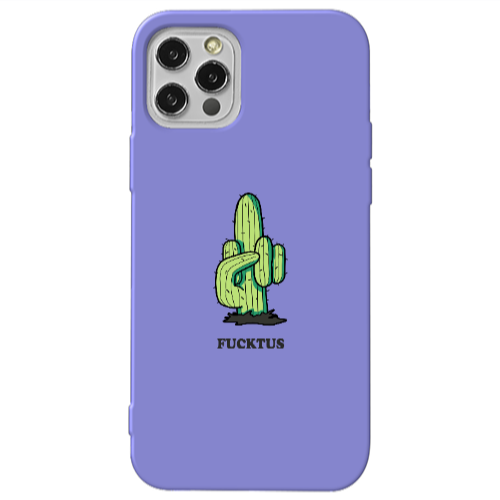 Apple iPhone 13 Pro Green Cactus Purple Colored Silicone TPU Θήκη