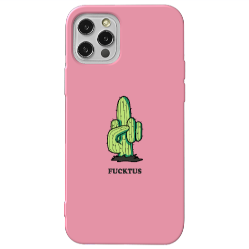 Apple iPhone 13 Pro Green Cactus Pink Colored Silicone TPU Θήκη