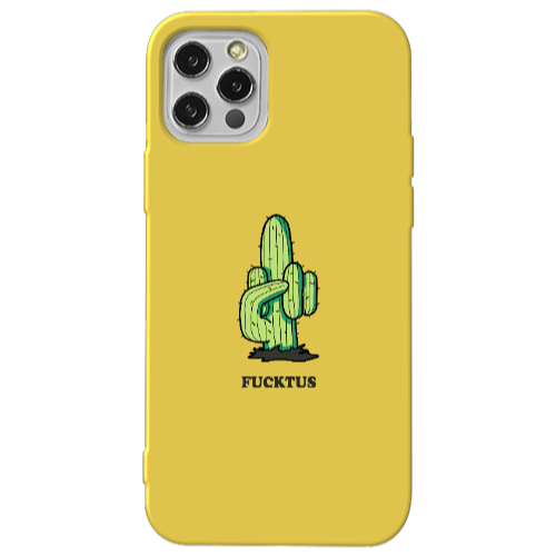 Apple iPhone 13 Pro Green Cactus Yellow Colored Silicone TPU Θήκη