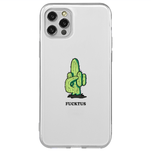 Apple iPhone 12 Pro Green Cactus Transparent Silicone TPU Θήκη