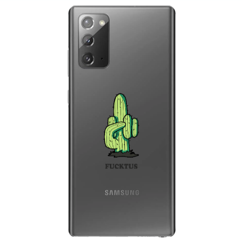 Samsung Note 20 Green Cactus Transparent Silicone TPU Θήκη