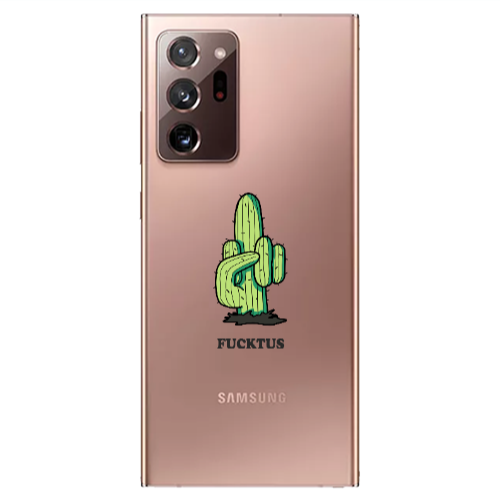 Samsung Note 20 Ultra Green Cactus Transparent Silicone TPU Θήκη