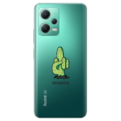 Xiaomi Redmi Note 12 Pro 5G Green Cactus Transparent Silicone TPU Θήκη