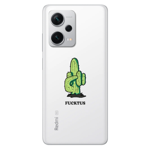 Xiaomi Redmi Note 12 5G Green Cactus Transparent Silicone TPU Θήκη