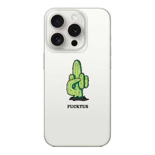 Apple iPhone 15 Pro Green Cactus Transparent Silicone TPU Θήκη