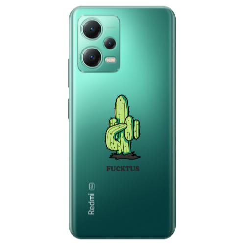 Xiaomi Redmi Note 12 Pro Plus 5G Green Cactus Transparent Silicone TPU Θήκη