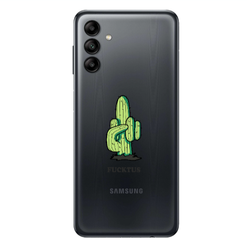 Samsung A13 5G Green Cactus Transparent Silicone TPU Θήκη
