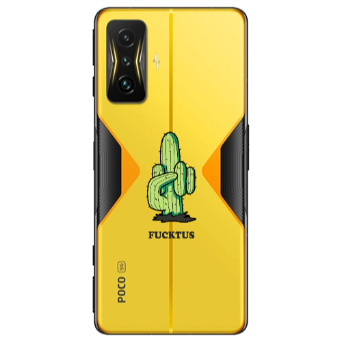 Xiaomi Poco F4 Gt Green Cactus Transparent Silicone TPU Θήκη
