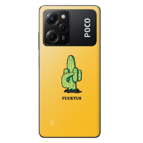 Xiaomi Poco X5 Pro Green Cactus Transparent Silicone TPU Θήκη
