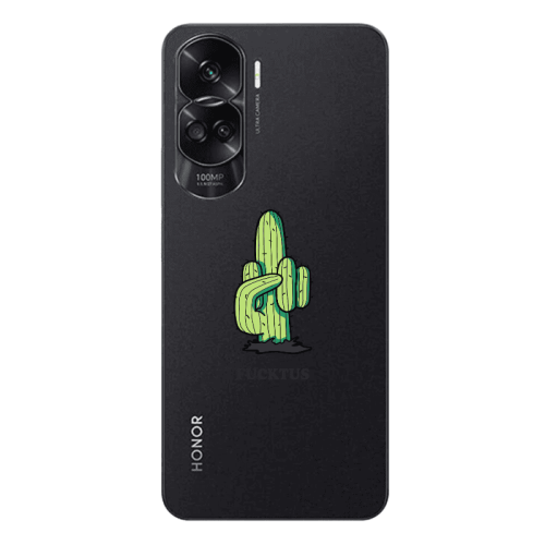 Honor 90 Lite 5G Green Cactus Transparent Silicone TPU Θήκη