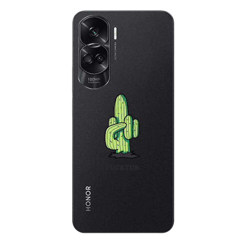 Honor 90 Lite 5G Green Cactus Transparent Silicone TPU Θήκη