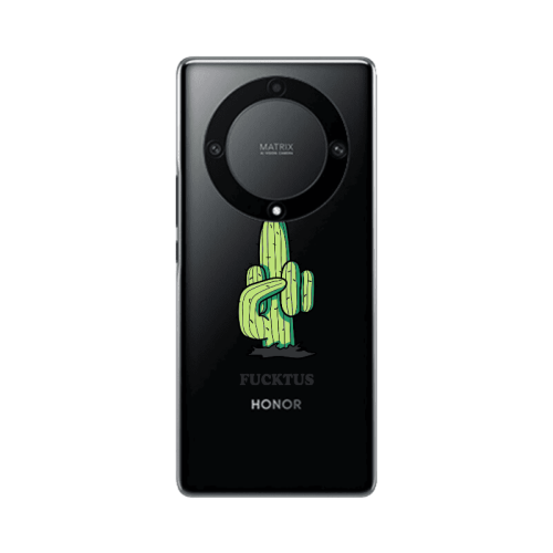 Honor Magic5 Lite 5G Green Cactus Transparent Silicone TPU Θήκη