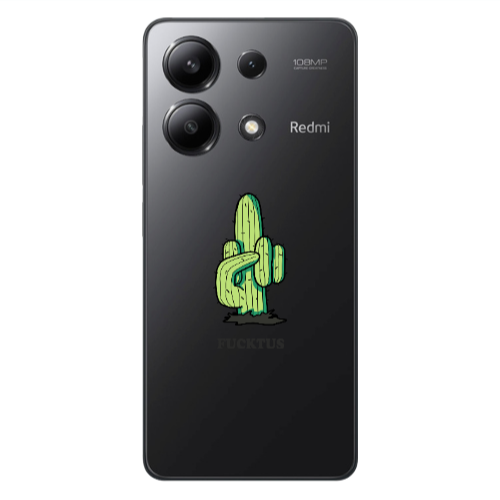 Xiaomi Redmi Note 13 4G Green Cactus Transparent Silicone TPU Θήκη