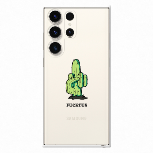 Samsung S24 Ultra Green Cactus Transparent Silicone TPU Θήκη