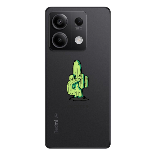 Xiaomi Redmi Note 13Pro 5G Green Cactus Transparent Silicone TPU Θήκη