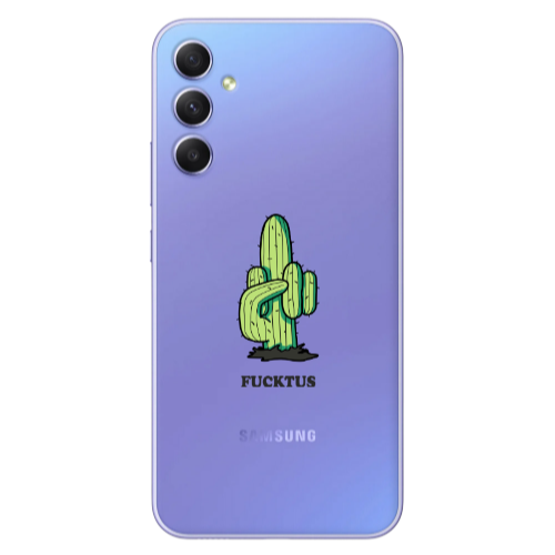 Samsung A16 Green Cactus Transparent Silicone TPU Θήκη